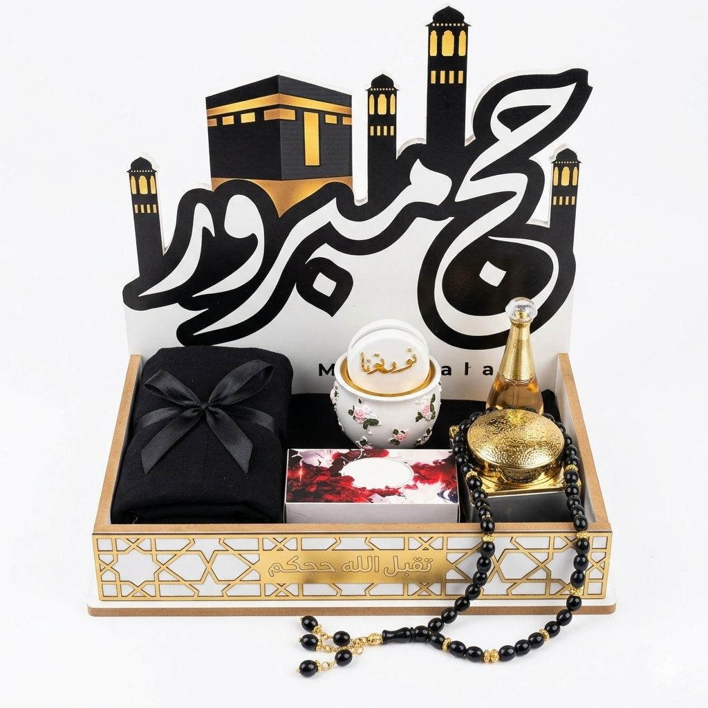طقم هدية حج مبرور فاخرة لاستقبال الحجاج من Aromatic Harmony